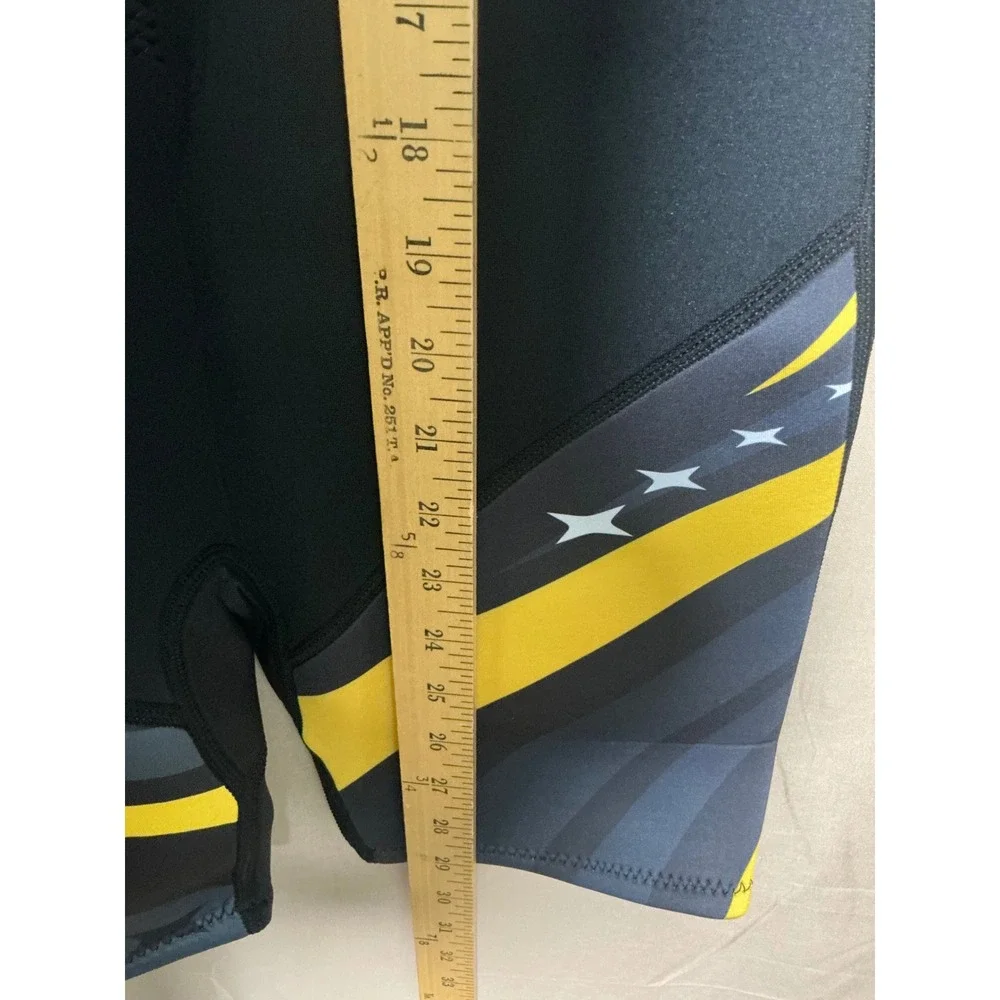 ZCCO Shorty Wetsuit Kids Size L Black Yellow NEW 2.5mm Neoprene KS305 Front Zip